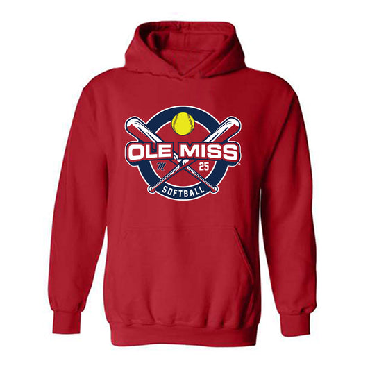 Ole Miss - NCAA Softball : Tenly Grisham -  Hooded Sweatshirt Sports Shersey