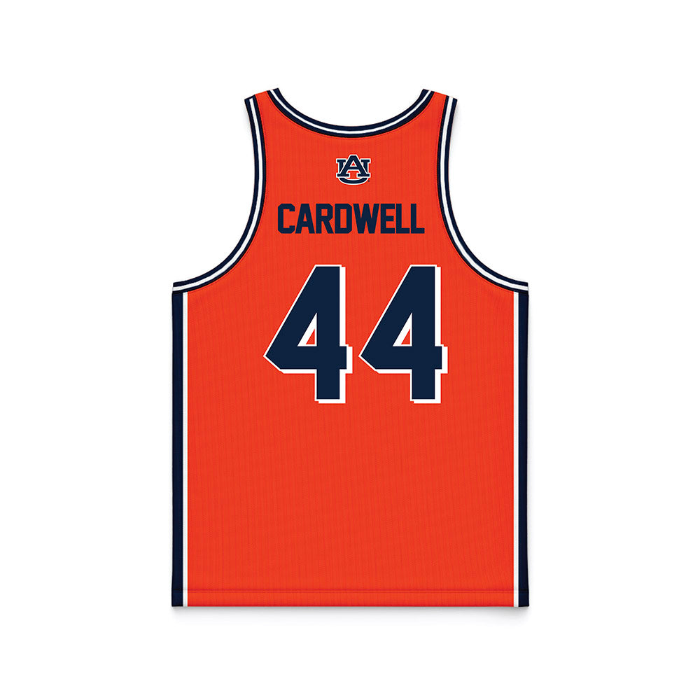 Auburn - NCAA Men's Basketball : Dylan Cardwell - Orange Basketball Jersey