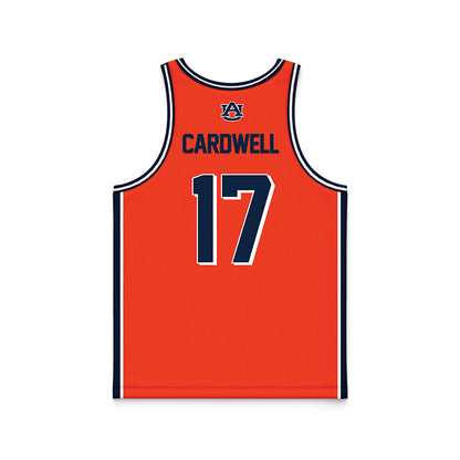 Auburn - NCAA Men's Basketball : Drake Cardwell - Orange Basketball Jersey