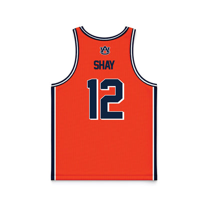 Auburn - NCAA Men's Basketball : Joah Shay - Orange Basketball Jersey