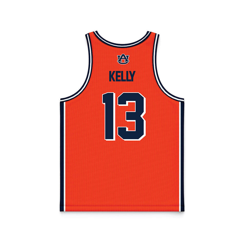 Auburn - NCAA Men's Basketball : Miles Kelly - Orange Basketball Jersey