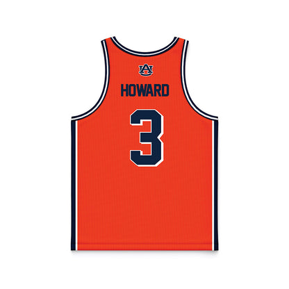 Auburn - NCAA Men's Basketball : Jahki Howard - Orange Basketball Jersey