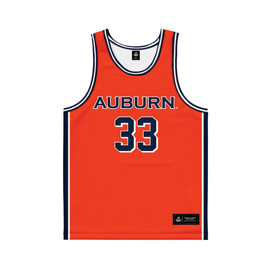 Auburn - NCAA Men's Basketball : Sebastian Williams-Adams - Orange Basketball Jersey-0