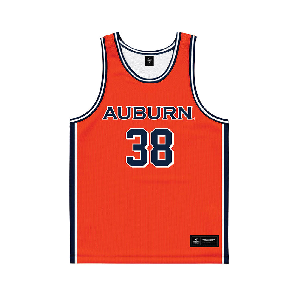 Auburn - NCAA Men's Basketball : Filip Jovic - Orange Basketball Jersey-0