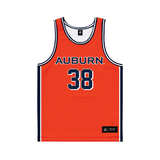 Auburn - NCAA Men's Basketball : Filip Jovic - Orange Basketball Jersey-0