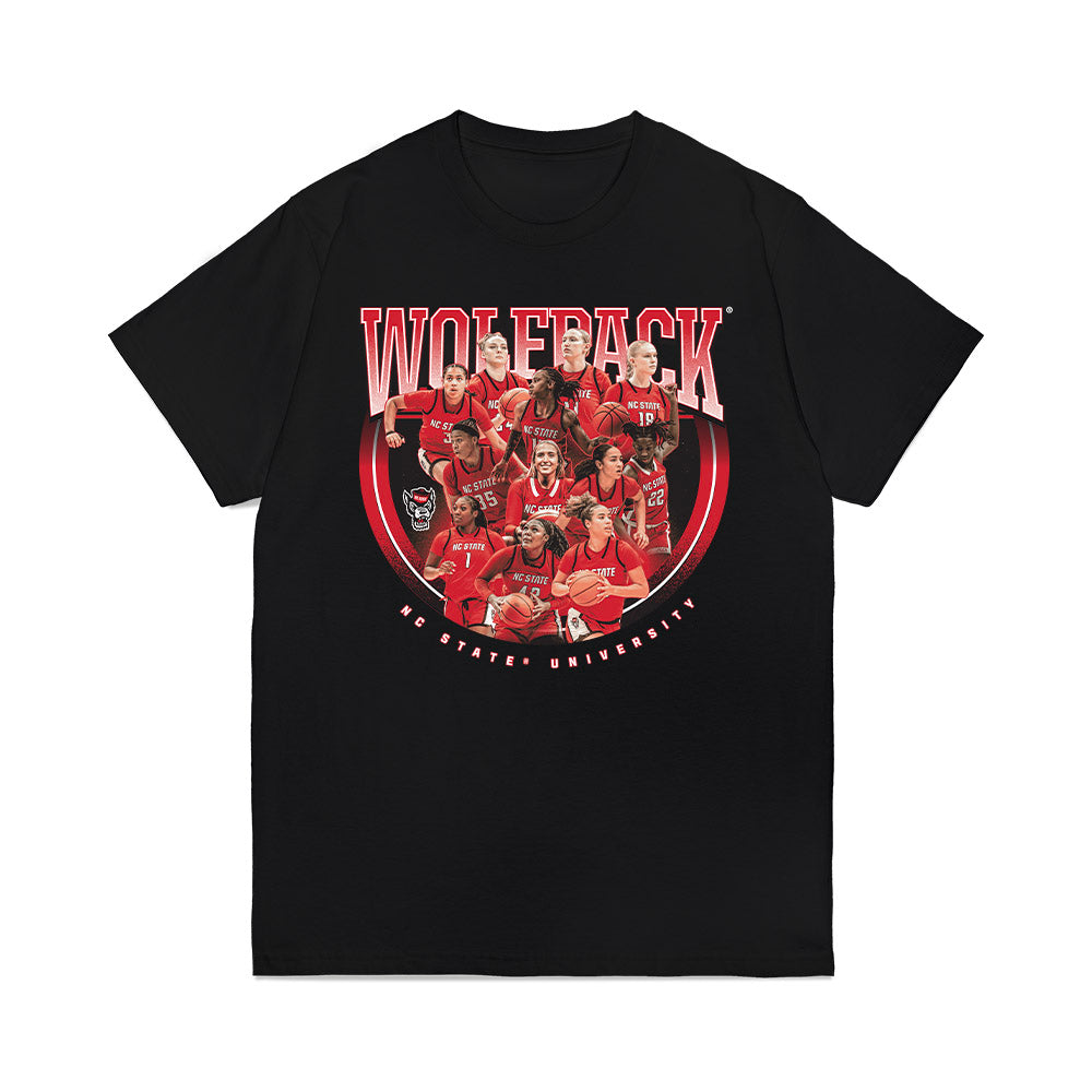 NC State - NCAA Women's Basketball : - Team Collage Premium T-Shirt-0