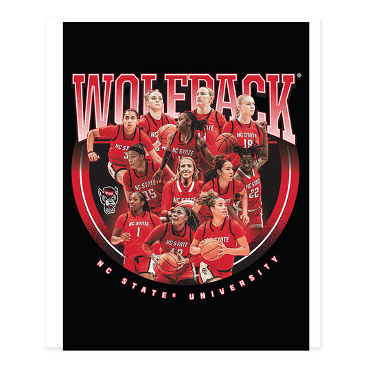 NC State - NCAA Women's Basketball : - Team Collage Poster 20x24-0