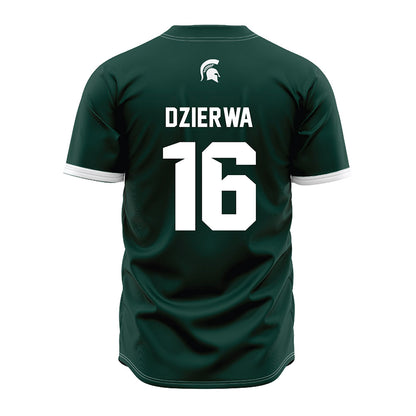 Michigan State - NCAA Baseball : Joseph Dzierwa - Green Jersey