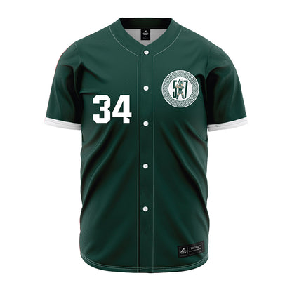 Michigan State - NCAA Baseball : Logan Pikur - Green Jersey