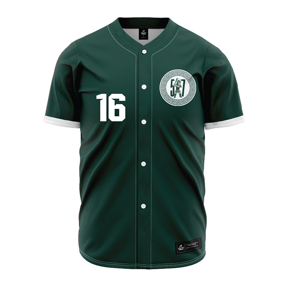 Michigan State - NCAA Baseball : Joseph Dzierwa - Green Jersey