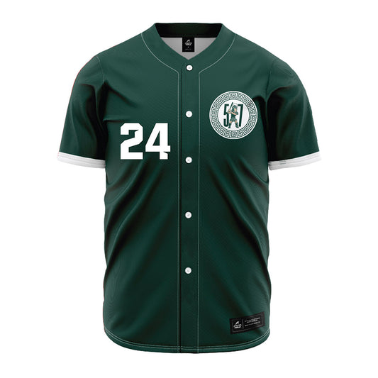 Michigan State - NCAA Baseball : Sam Busch - Green Jersey