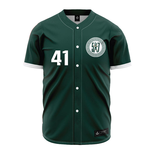 Michigan State - NCAA Baseball : Nolan Higgins - Green Jersey