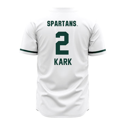 Michigan State - NCAA Baseball : Dillon Kark - White Jersey