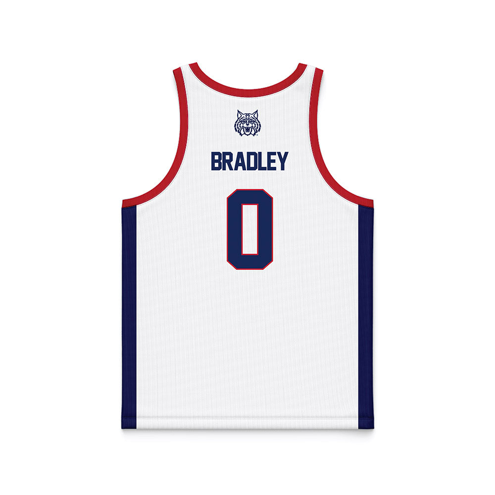 Arizona - NCAA Men's Basketball : Jaden Bradley - White Basketball Jersey-1