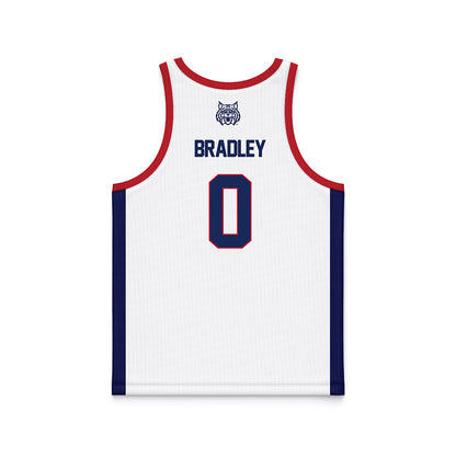 Arizona - NCAA Men's Basketball : Jaden Bradley - White Basketball Jersey-1