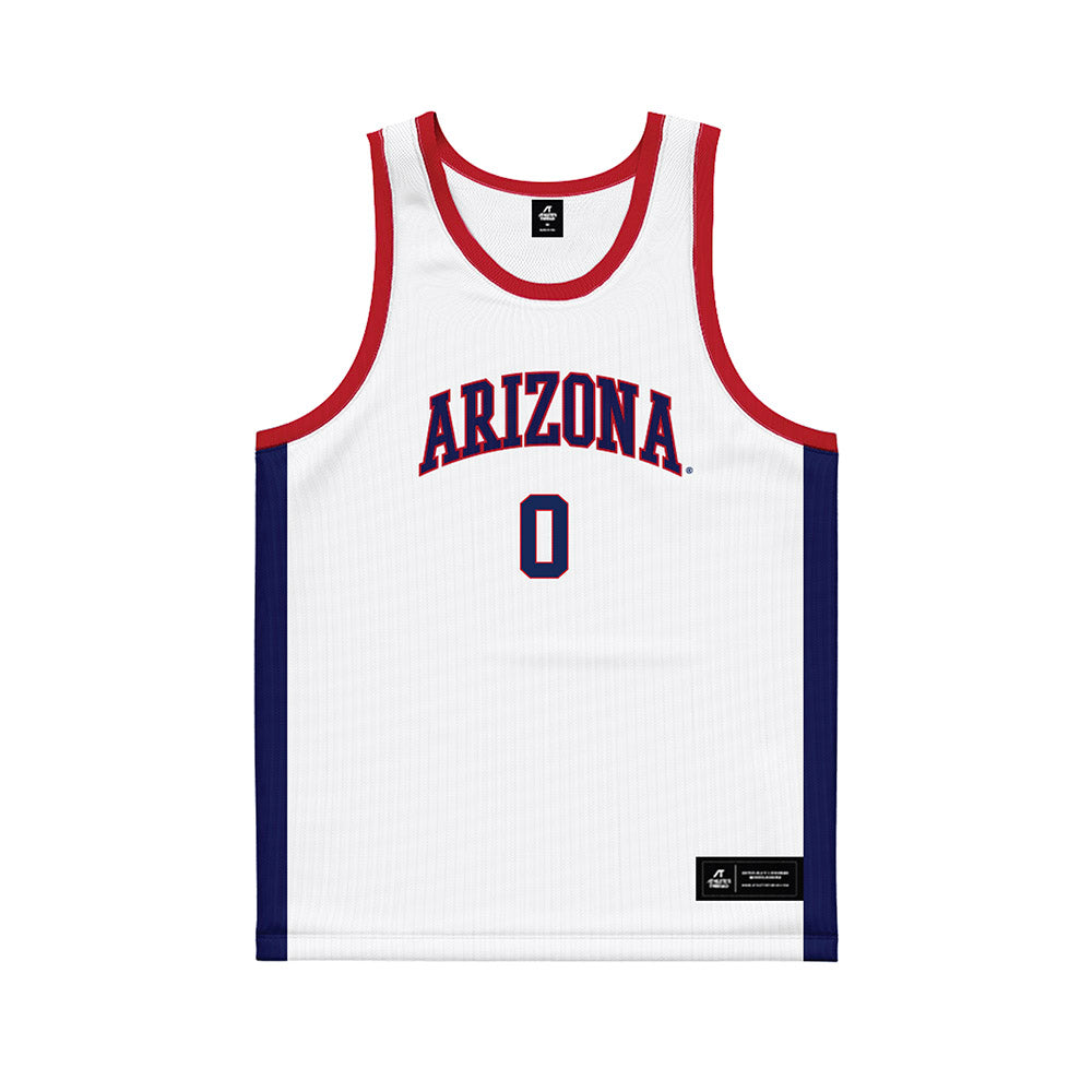 Arizona - NCAA Men's Basketball : Jaden Bradley - White Basketball Jersey-0
