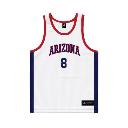 Arizona - NCAA Men's Basketball : Ivan Kharchenkov - White Basketball Jersey-0