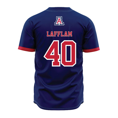 Arizona - NCAA Baseball : Jack Lafflam - Navy Jersey-1