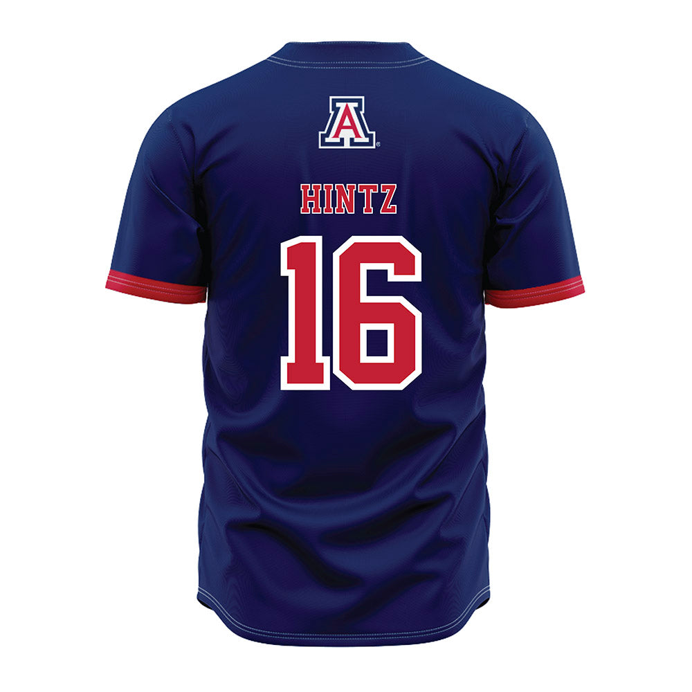 Arizona - NCAA Baseball : Casey Hintz - Navy Jersey