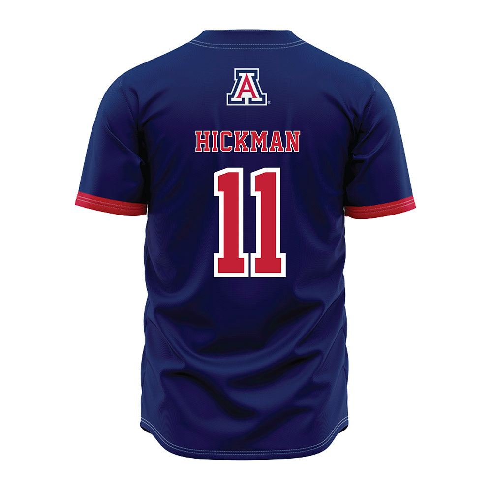 Arizona - NCAA Baseball : Benton Hickman - Navy Jersey-1