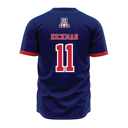 Arizona - NCAA Baseball : Benton Hickman - Navy Jersey-1