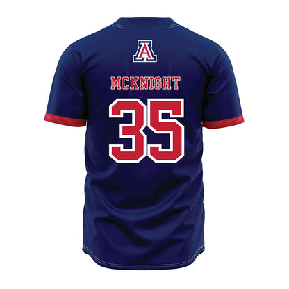 Arizona - NCAA Baseball : Bryce McKnight - Navy Jersey