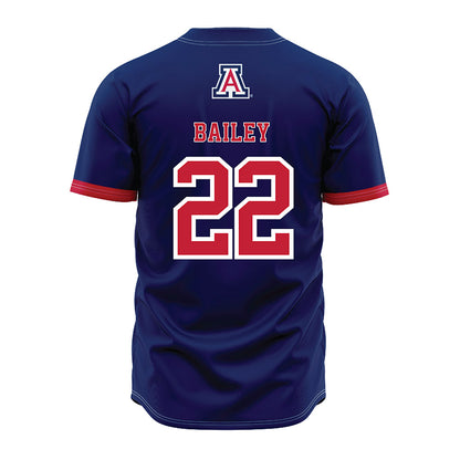Arizona - NCAA Baseball : Smith Bailey - Navy Jersey