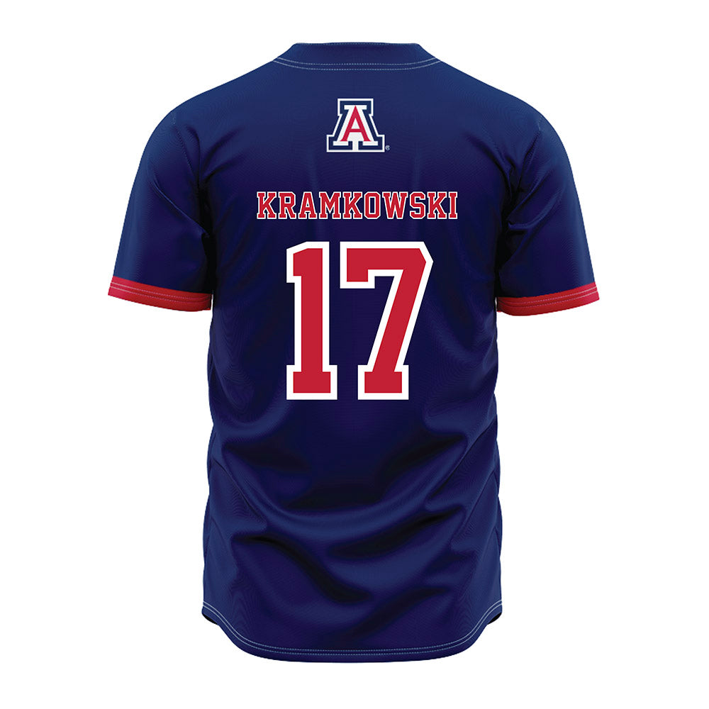 Arizona - NCAA Baseball : Owen Kramkowski - Navy Jersey-1