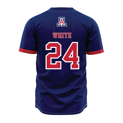 Arizona - NCAA Baseball : Mason White - Navy Jersey