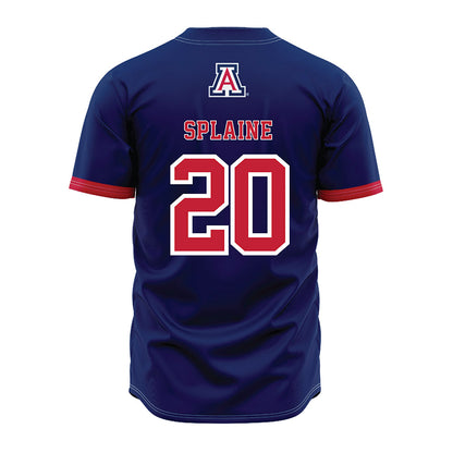 Arizona - NCAA Baseball : Tommy Splaine - Navy Jersey