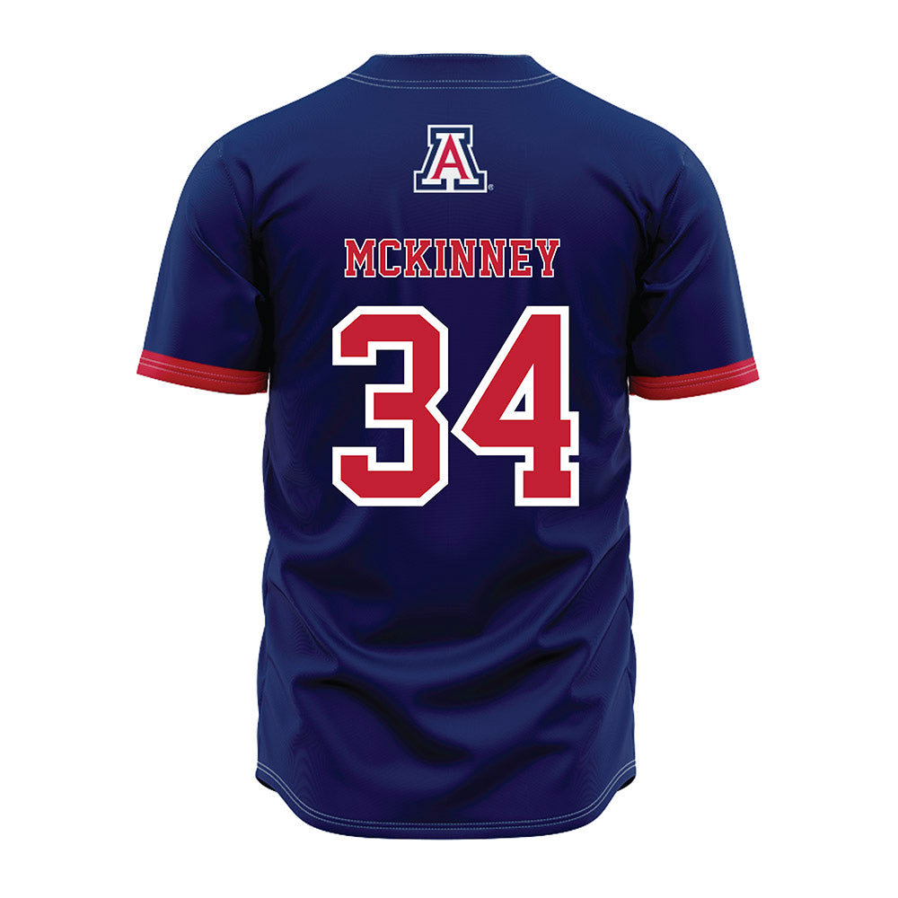 Arizona - NCAA Baseball : Collin McKinney - Navy Jersey-1