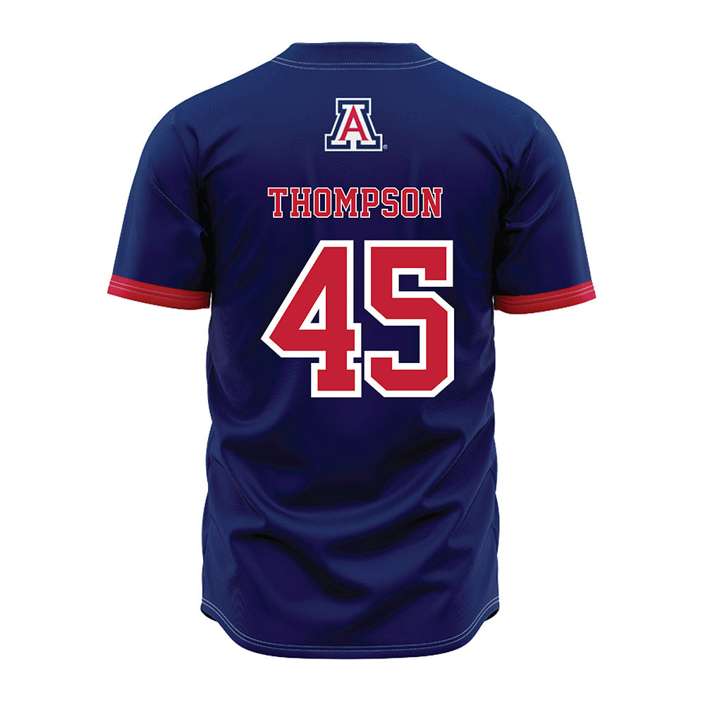 Arizona - NCAA Baseball : Kade Thompson - Navy Jersey-1