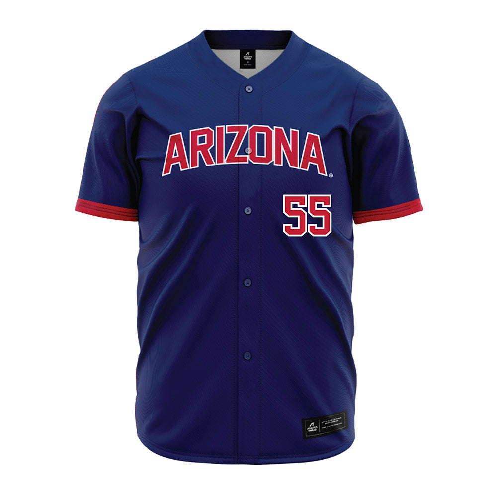 Arizona - NCAA Baseball : Karter Muck - Navy Jersey-0