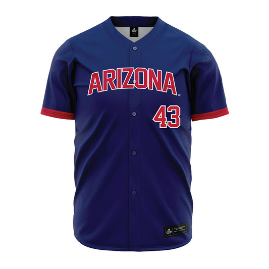 Arizona - NCAA Baseball : Vinny Hudson - Navy Jersey-0