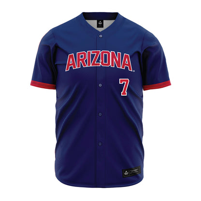 Arizona - NCAA Baseball : Richie Morales - Navy Jersey