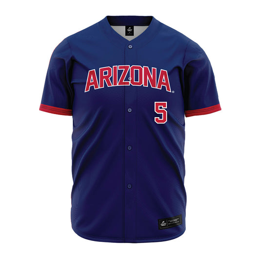 Arizona - NCAA Baseball : Mathis Meurant - Navy Jersey-0