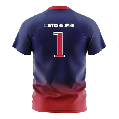 Arizona - NCAA Women's Soccer : Sofia Cortes-Browne - Navy Soccer Jersey
