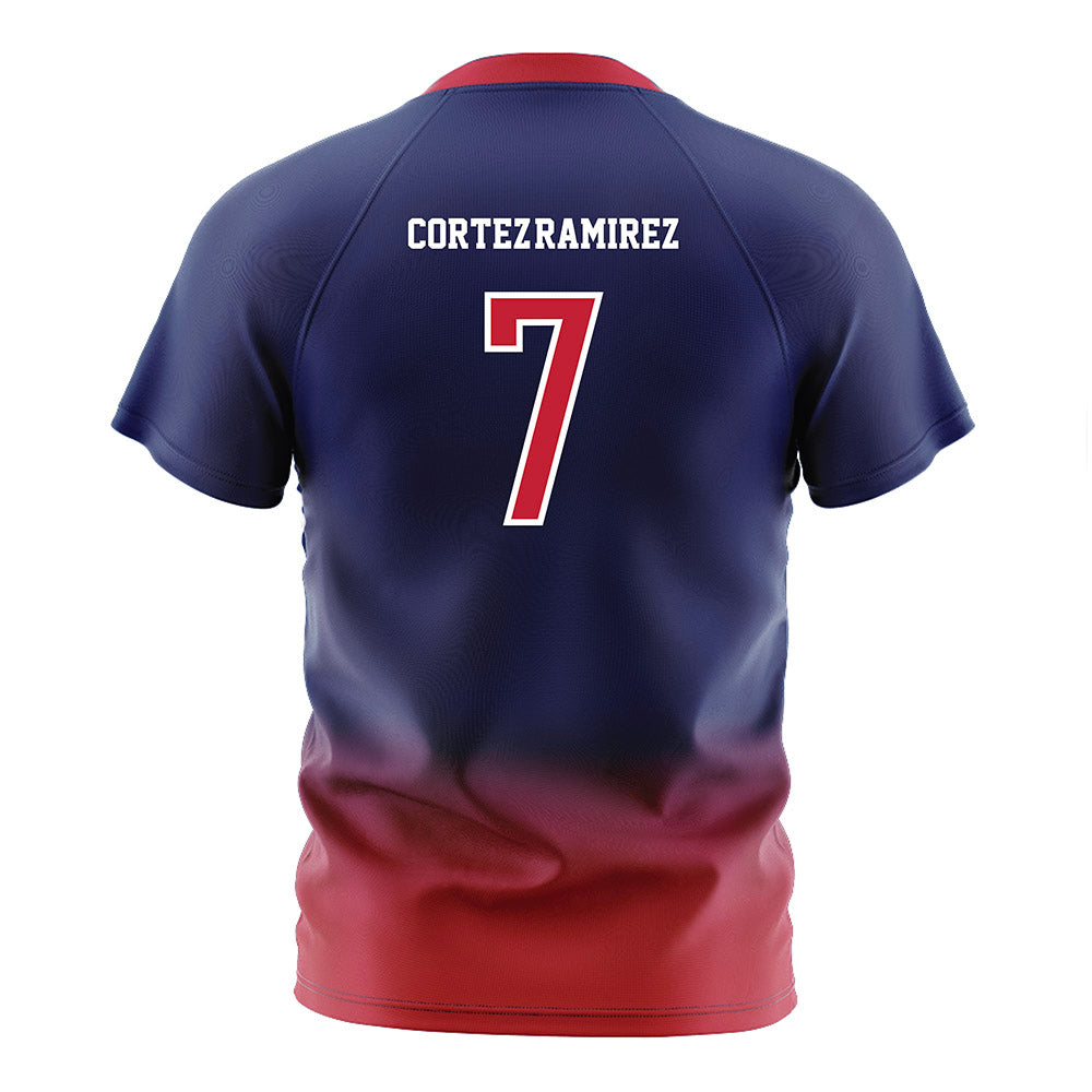 Arizona - NCAA Women's Soccer : Leilani Cortez-Ramirez - Navy Soccer Jersey-1