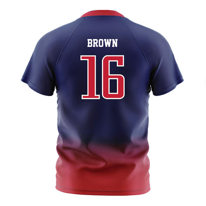 Arizona - NCAA Women's Soccer : Maia Brown - Navy Soccer Jersey