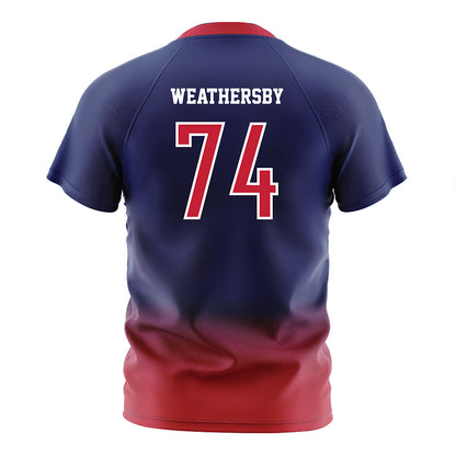 Arizona - NCAA Women's Soccer : Ella Weathersby - Navy Soccer Jersey