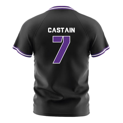 TCU - NCAA Women's Soccer : Seven Castain - Black Soccer Jersey