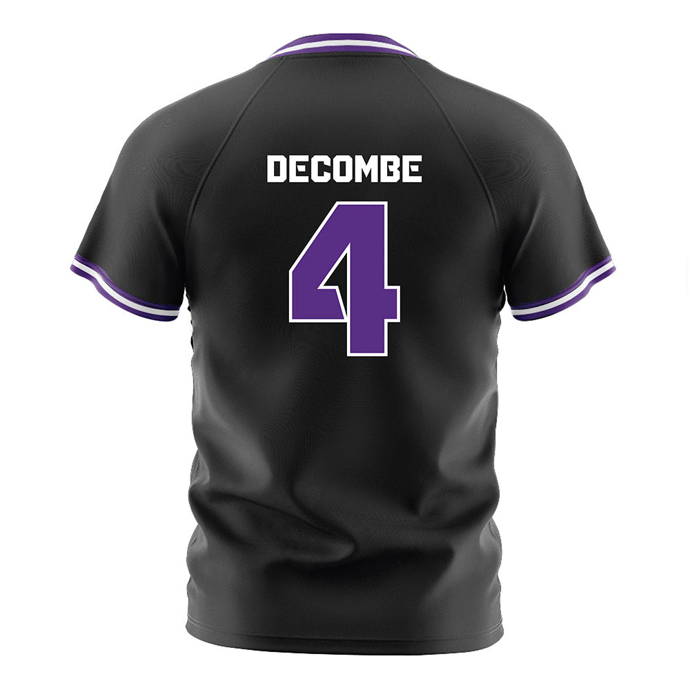 TCU - NCAA Women's Soccer : Yasmine Decombe - Black Soccer Jersey-1