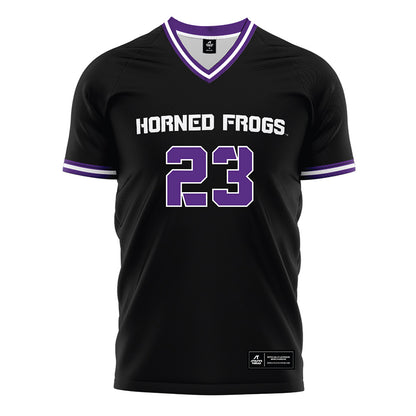 TCU - NCAA Women's Soccer : Grace Grace Coppinger - Black Soccer Jersey-0