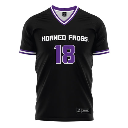TCU - NCAA Women's Soccer : Emma Yolinsky - Black Soccer Jersey-0