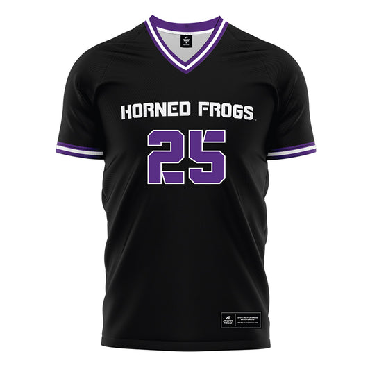 TCU - NCAA Women's Soccer : Ally Brown - Black Soccer Jersey-0