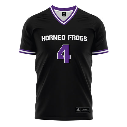 TCU - NCAA Women's Soccer : Yasmine Decombe - Black Soccer Jersey-0