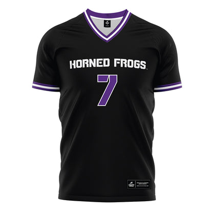 TCU - NCAA Women's Soccer : Seven Castain - Black Soccer Jersey