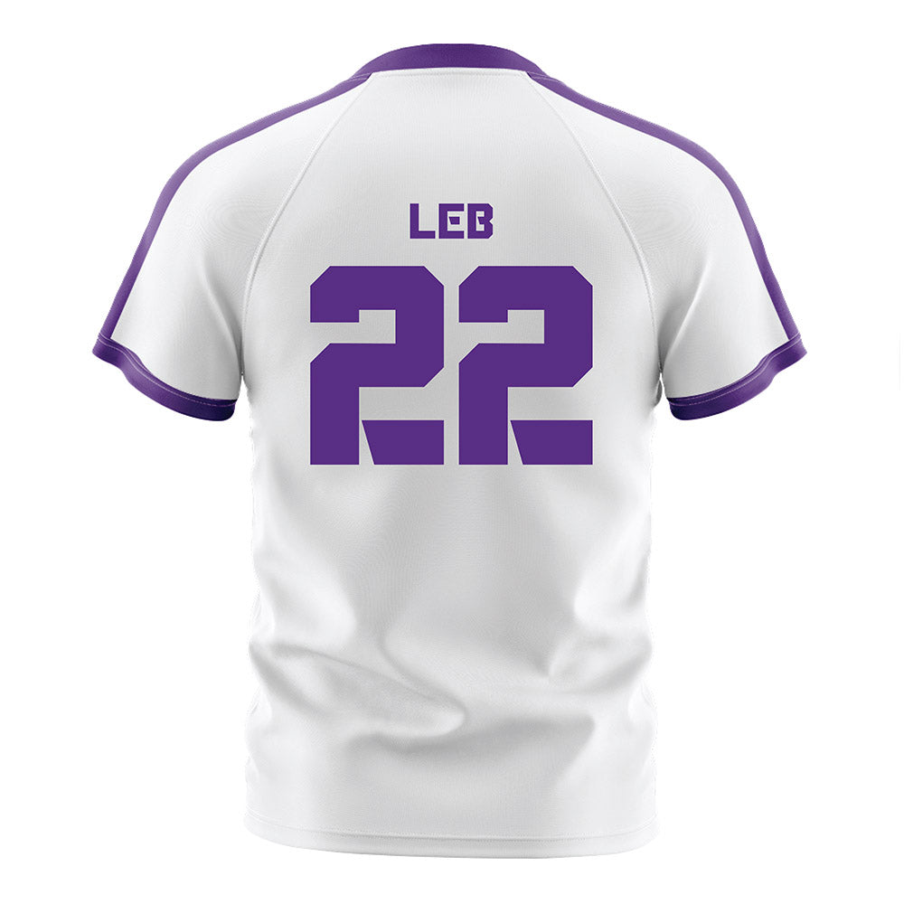 TCU - NCAA Women's Soccer : Georgia Leb - White Soccer Jersey-1