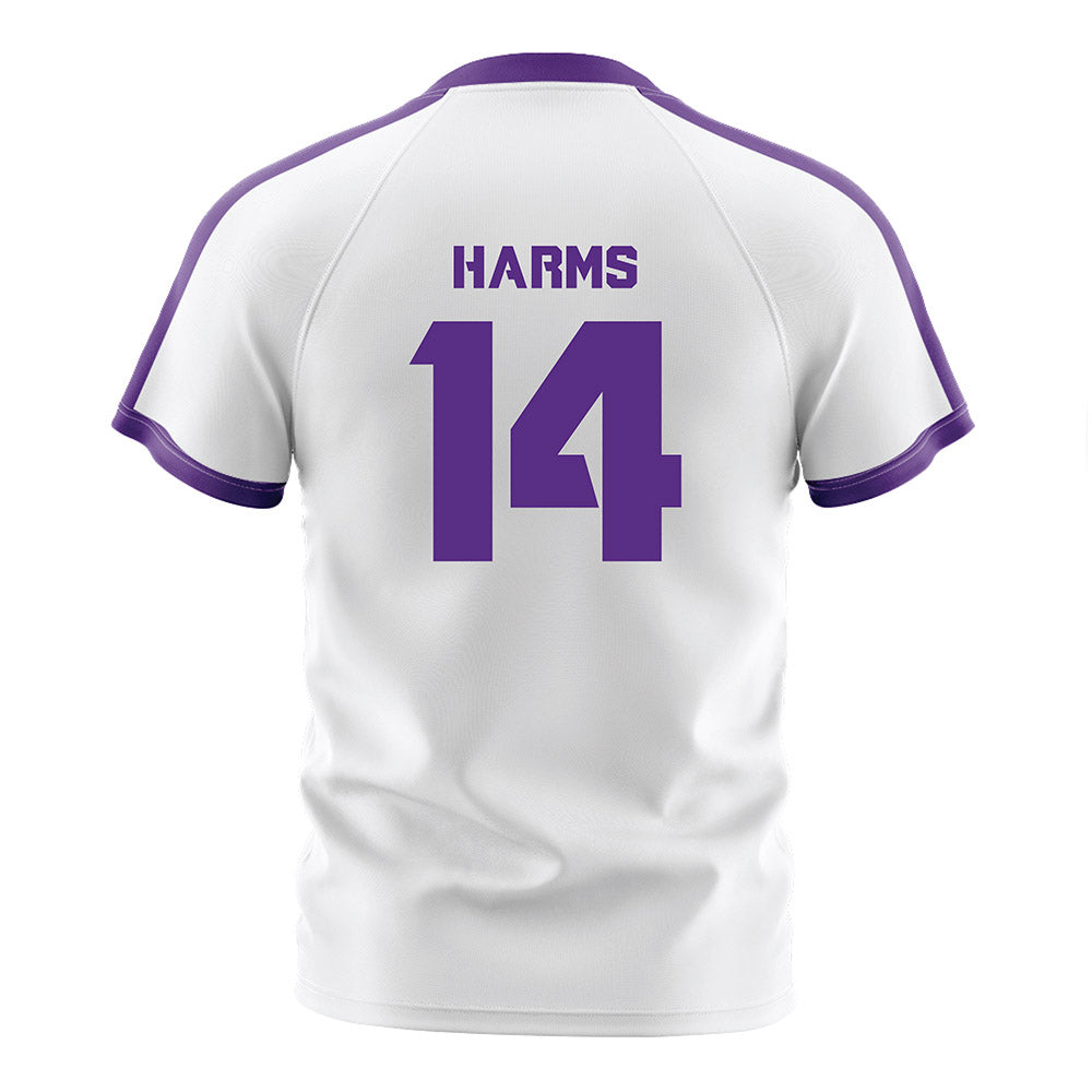TCU - NCAA Women's Soccer : Hannah Harms - White Soccer Jersey-1