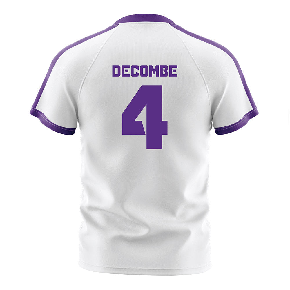 TCU - NCAA Women's Soccer : Yasmine Decombe - White Soccer Jersey-1